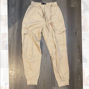 Zara Camel Cargo Trousers